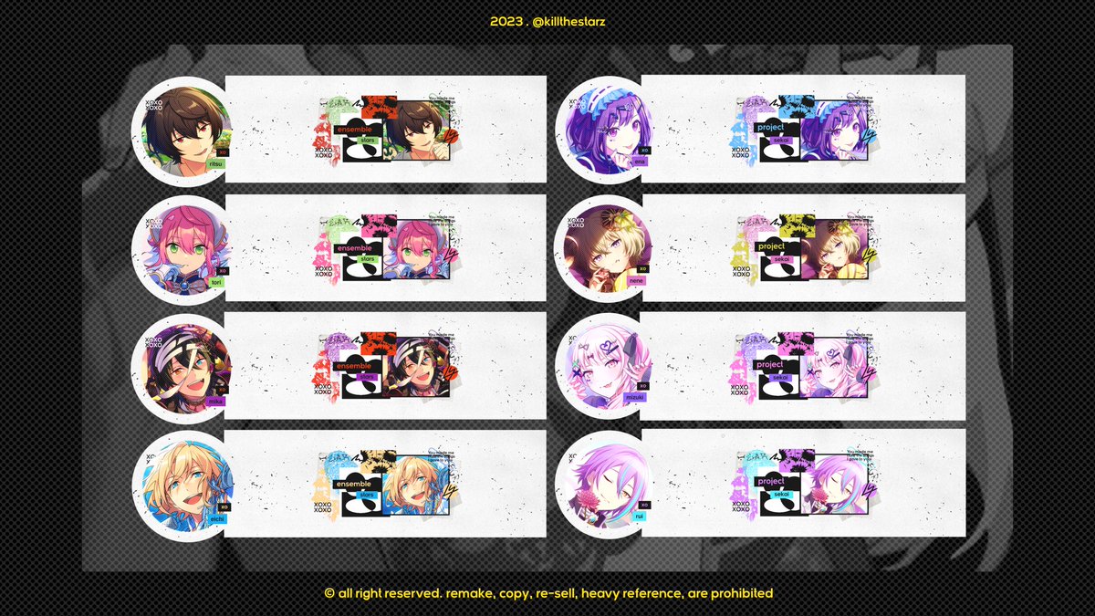 killthestarz's tweet photo. HELP RT? Tysm ⭐
#zonauang

halo, lyn kembali dengan layout genshin, pjsekai, dan enstars. price hanya berkisar 10k, avail replace text dgn fee 1k (kecuali tighnari)

bisa dm/tele aku nanti jam 19.00, atau ambil sekarang dgn cara booking! (+2k)

info cara dm &amp; tele ⬇️ https://t.co/D3zFdar2IH