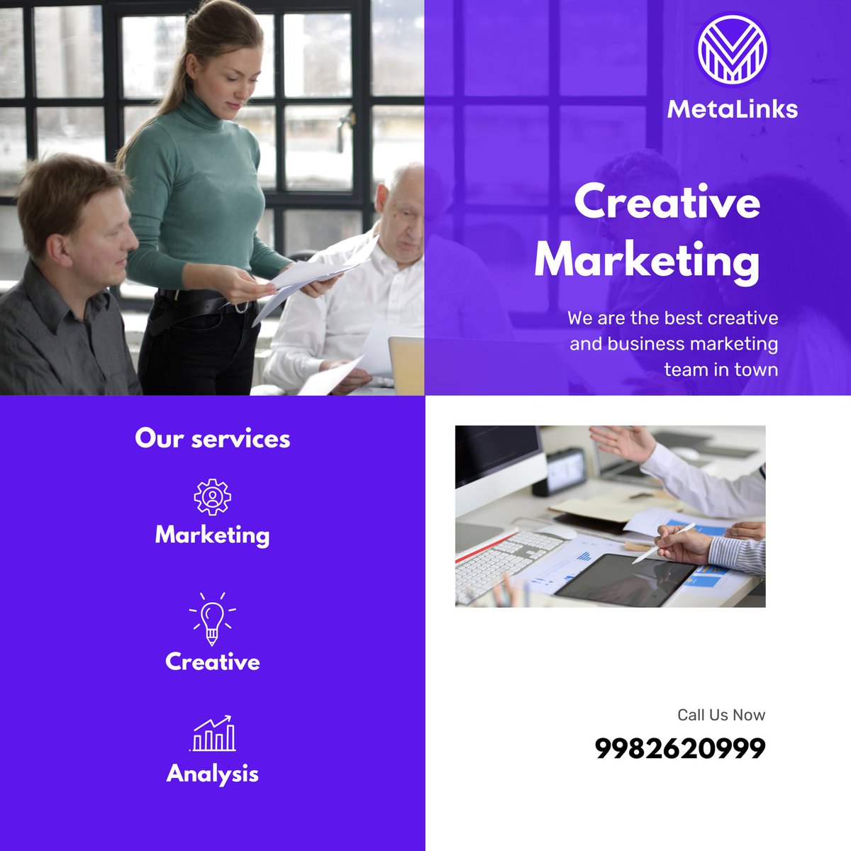 Ready to take your brand to the next level? Our creative team at #MetaLinks is here to help! 💥👨‍💼👩‍💼 #MarketingGurus #BrandBoost #CreativeSolutions