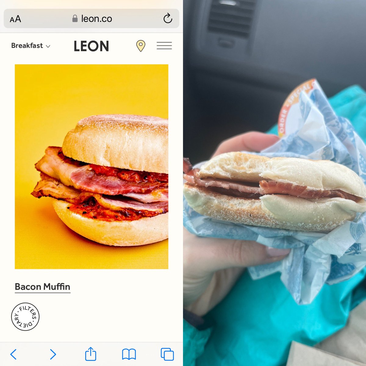 Nikdubya's tweet photo. @leonrestaurants this is not ok. https://t.co/1St2BvWhKu