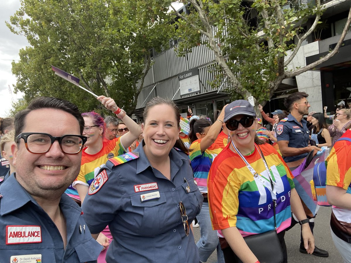 LMackay123's tweet photo. 2023 MidSumma Pride March 🏳️‍🌈🚑🏳️‍⚧️

Fabulous morning walking with my fellow @AmbulanceVic friends and colleagues.

So many laughs, loved hearing people’s stories and very proud to march together for those who cannot.

Happy Pride! 🌈 https://t.co/Y8uQswbRAR