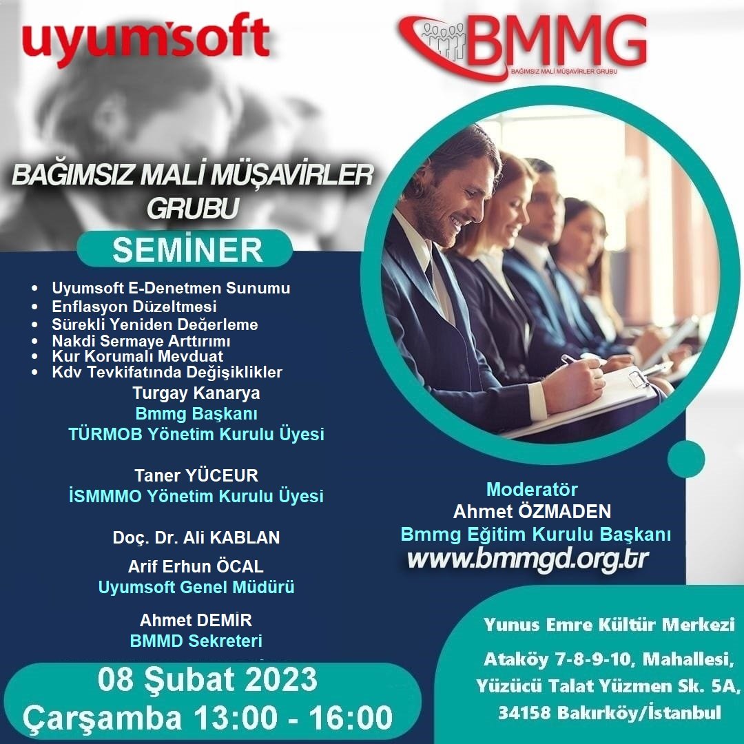 bmmgrubu's tweet photo. Seminerimize tüm meslektaşlarımız davetlidir.
@uyumsoft #semimer #eğitim https://t.co/BlNEJ5CG5y