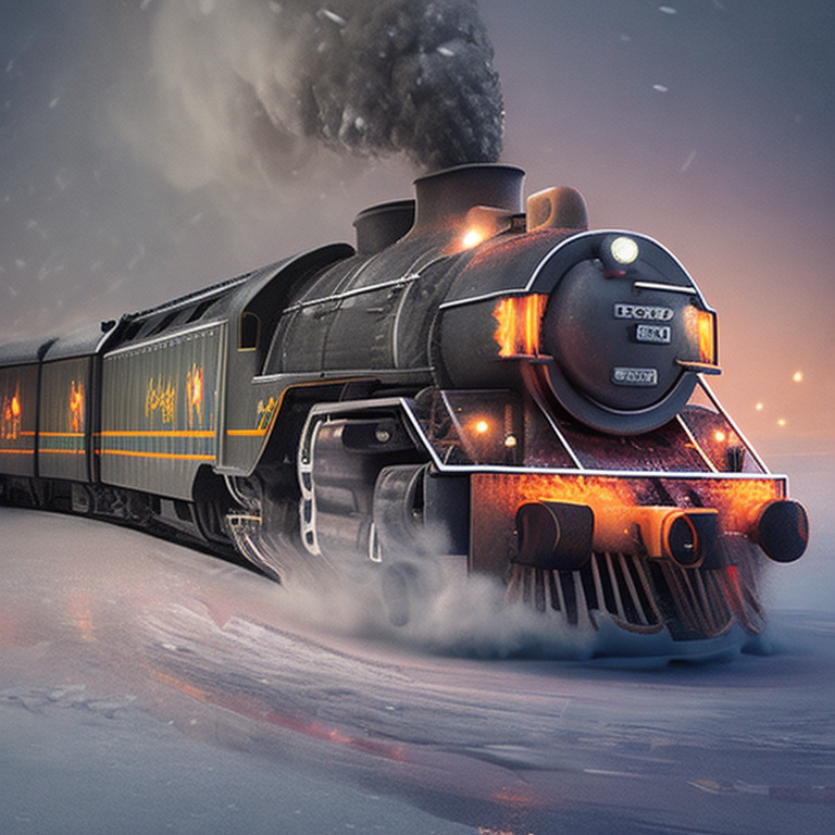 The Polar Express created by Creativio AI Application! #aiart #stabledifussion #SD #creativioAI #openai #chatGPT #gpt3 #AIArtwork  #AIcommunity  #Aigenerated