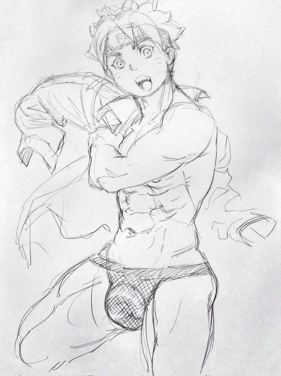 既出🔩再掲曜日
当時ここまで描いて落ち着いたのかこれが現在のところ最後の🔩絵となっていますw
来週からは既出少年忍者シリーズ再掲にしようかしら😅 