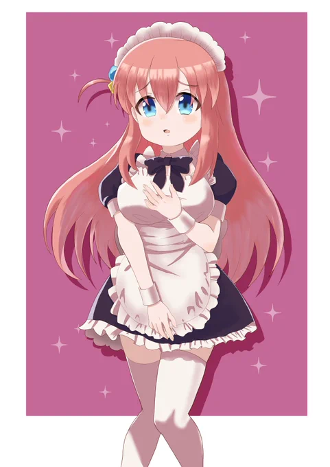 メイドぼっちちゃん#ぼっち・ざ・ろっく  #イラスト 