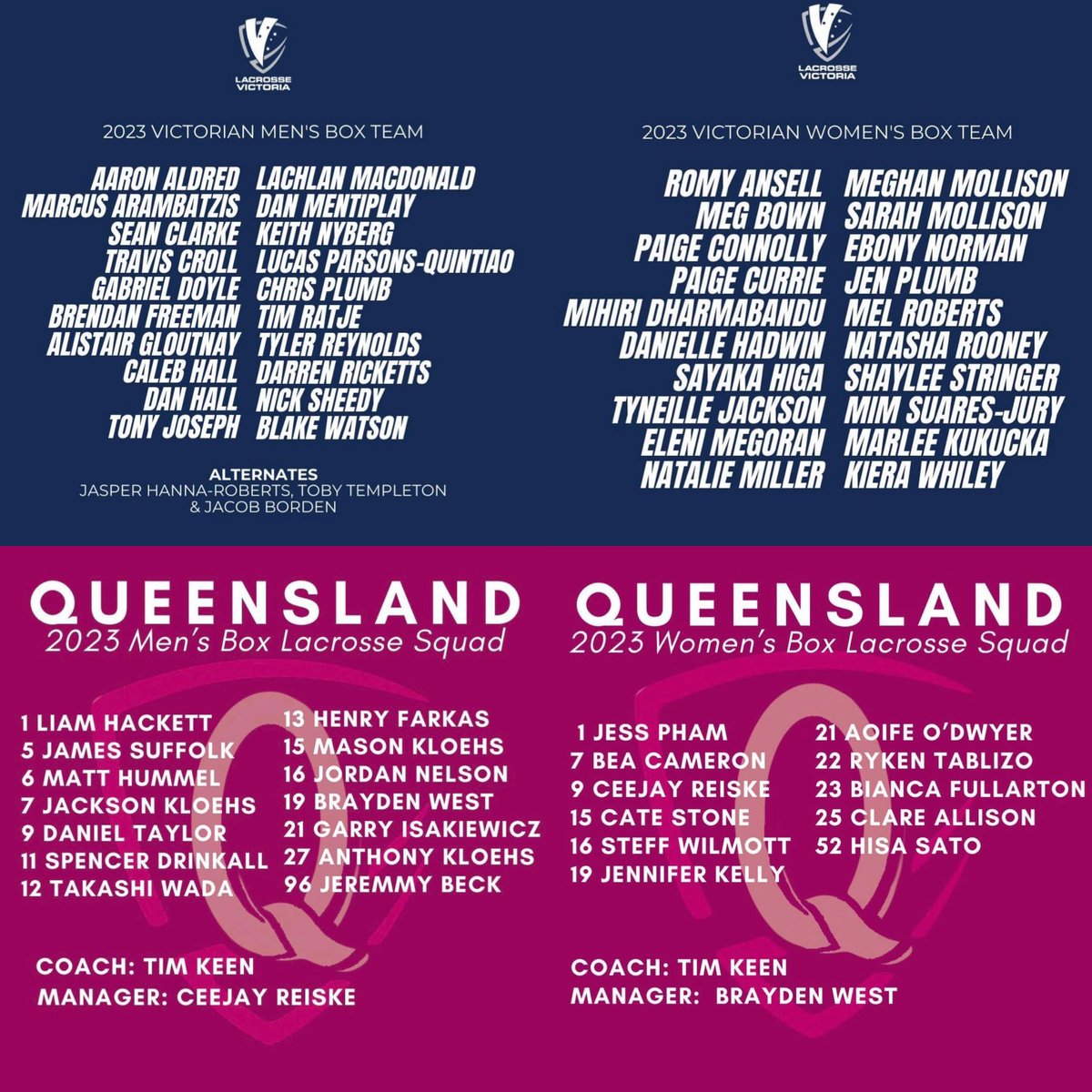 boxlax2015's tweet photo. The Victorian and Queensland teams set for the Nationals at @AltonaLacrosse 
Some would say it’s going to be HUGE!….I would tend to agree.
#boxlax #Nationals #MenWomen #ExcitingMoments https://t.co/7sZrncoEy3