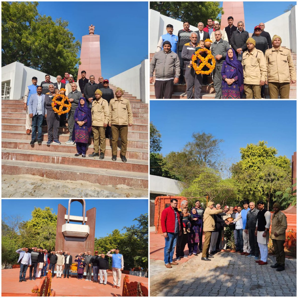 FrredomFighter's tweet photo. @PMOIndia
@cmohry
@narendramodiआज गुरुग्राम में स्वतंत्रता सेनानी उत्तराधिकारी समिति ने स्वतंत्रता सेनानी स्मारक व शहीद स्मारक पर फूल माला के साथ राष्ट्रीय गान के साथ दी श्रद्धांजलि व जिला स्वतंत्रता सेनानी स्मारक के राष्ट्रीय स्वतंत्रता सेनानी स्मारक के लिएमिट्टी इकट्ठाकरकेभेजा https://t.co/ADe9M2IzPo