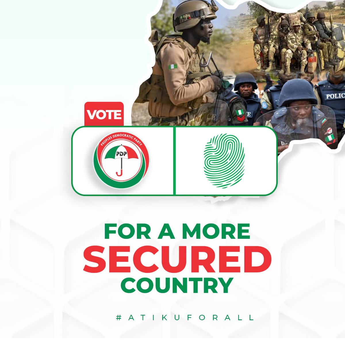 alimi_idris's tweet photo. Atiku Abubakar is the right Man for the Job. The PDP will take tough and difficult decisions on security matters without fear or favour.

vote out apc 

Vote PDP 

#AtikuForAll 
#RecoverNigeria https://t.co/9YUL4m7fr5