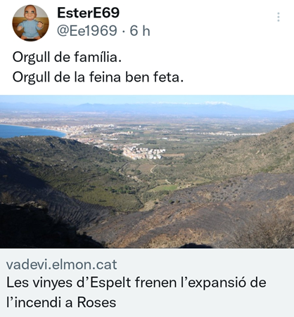 NAThaz_recipe's tweet photo. e.g. suppression of last winter windy #IFRoses was supported by restored vineyards of @CellerEspelt protecting houses from WF impact: excellent infrastructure to support emerg. mgmnt. providing bioeconomy in coop. with Natural Park #PNCapdeCreus & @bomberscat
🔝 Integrated WFRM https://t.co/erfgPqwVHZ