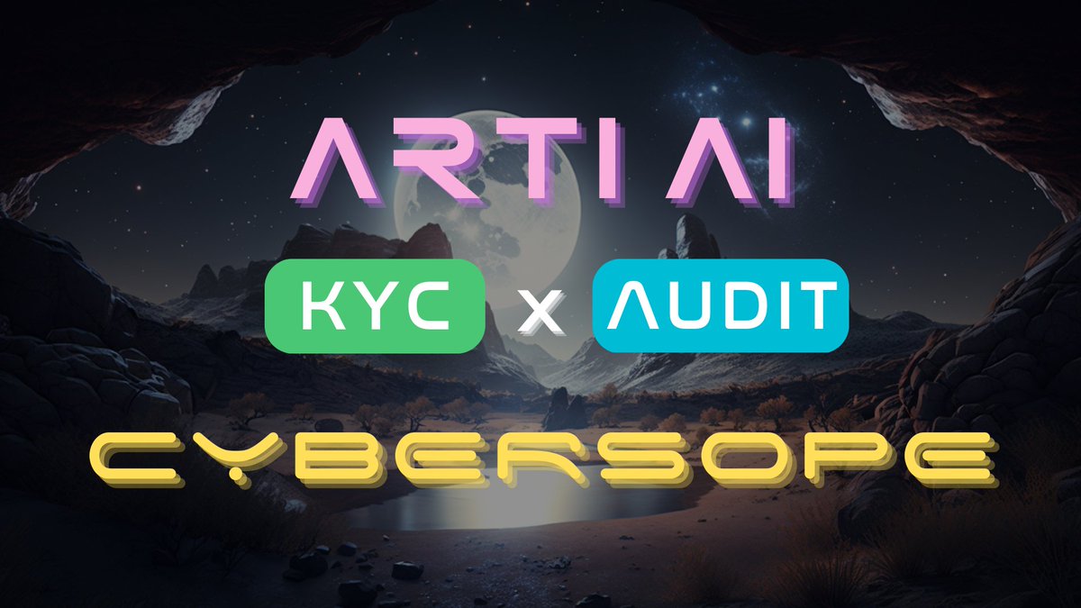 💠 Arti AI x CYBERSCOPE 💠

Both Arti AI KYC and AUDIT have been conducted by Cyberscope

Contract AUDIT: github.com/cyberscope-io/…

Team KYC: github.com/cyberscope-io/…

📌Presale link: pinksale.finance/launchpad/0x50…

⏰Start: Feb 8th - 13:00 UTC 

For more details: t.me/ARTIAI_CHANNEL…