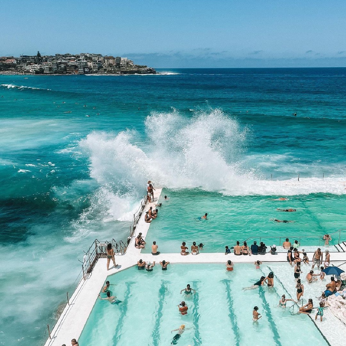 Mentally, here - care to join us? 🏊‍♀️

Perched on the rocks of @sydney_sider's iconic #BondiBeach, it's easy to see why Bondi Icebergs is one of the most photographed #oceanpools in the world. 

(📸: IG/dimimathiou)

#seeaustralia #comeandsaygday