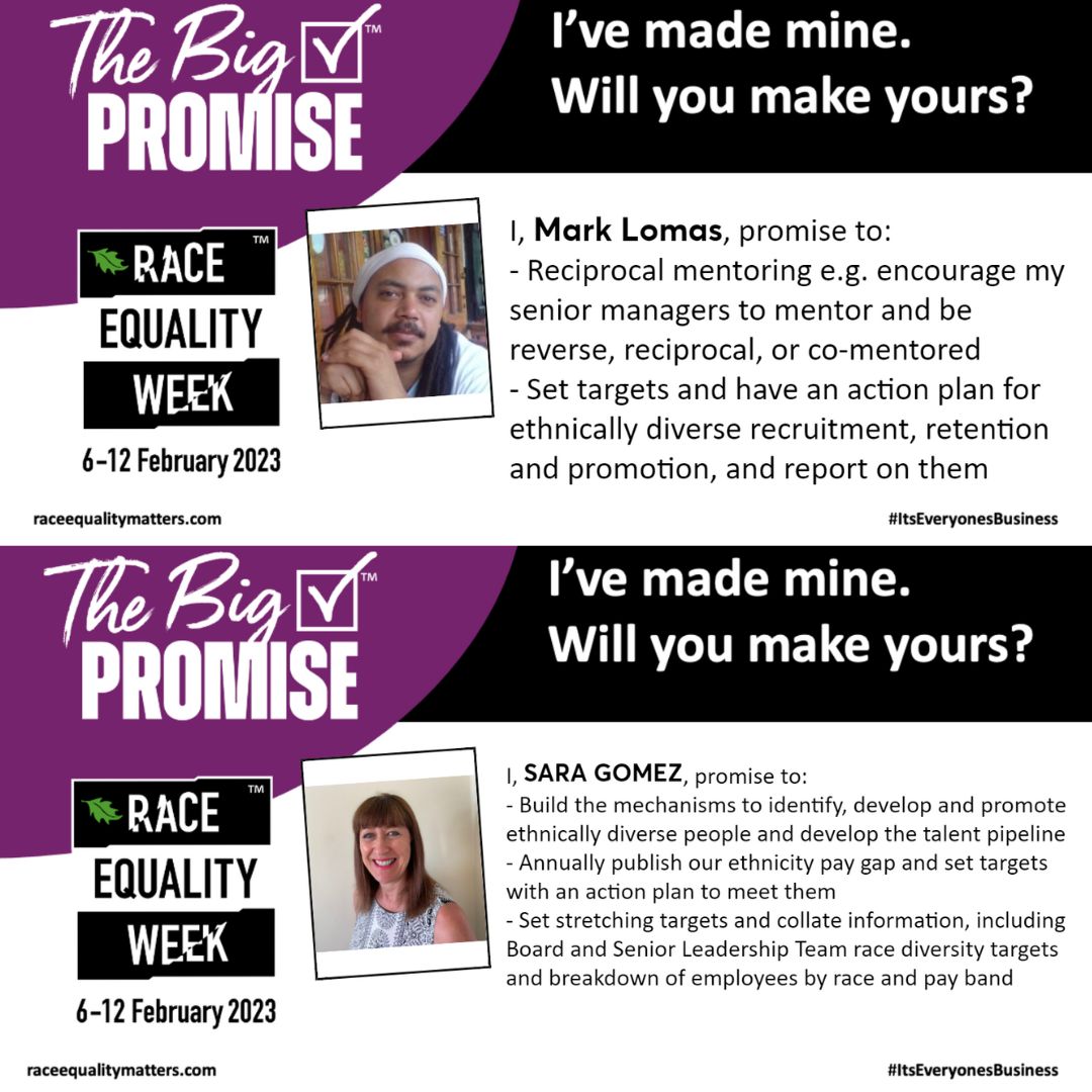 They've made their #BigPromise; have you? raceequalitymatters.com/the-big-promis…

Sign up for #REW2023 - raceequalitymatters.com/race-equality-…

#ItsEveryonesBusiness #ActionDrivesChange #RaceEqualityMatters