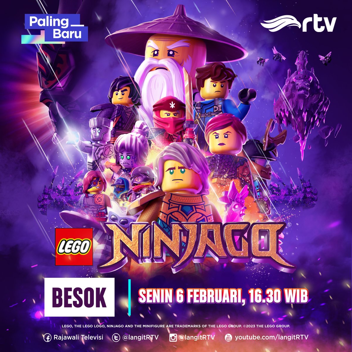 langitRTV's tweet image. Llyod, Kai, Jay, dan teman-temannya ingin memutuskan ikatan Nya dengan Laut dan ingin mengembalikan Nya seperti sedia kala. Seperti apa episode perdananya? Nantikan BESOK akan tayang LEGO NINJAGO CRYSTALIZED di RTV Makin Cakep!

#programbaru #rtvdigital #legoninjago