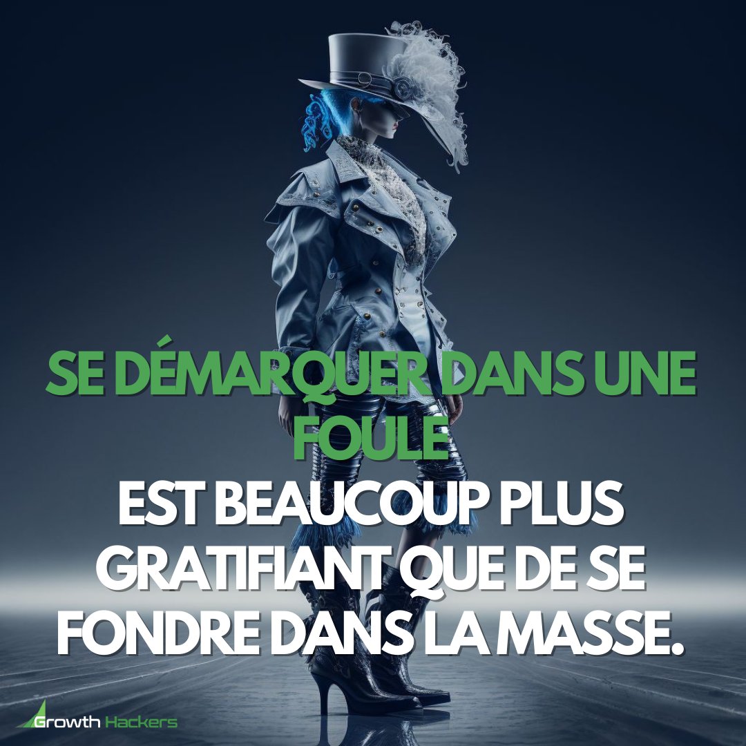 JonathanAufray's tweet image. Se démarquer dans une foule est beaucoup plus gratifiant que de se fondre dans la masse.

#MotsClés #TauxDeConversion #RefonteSiteWeb #ConceptCréatif #RéférencementSurMesure #PositionnementWeb #BriefDeCommunication #MaintenanceSiteWeb #ApprochesMercatiques