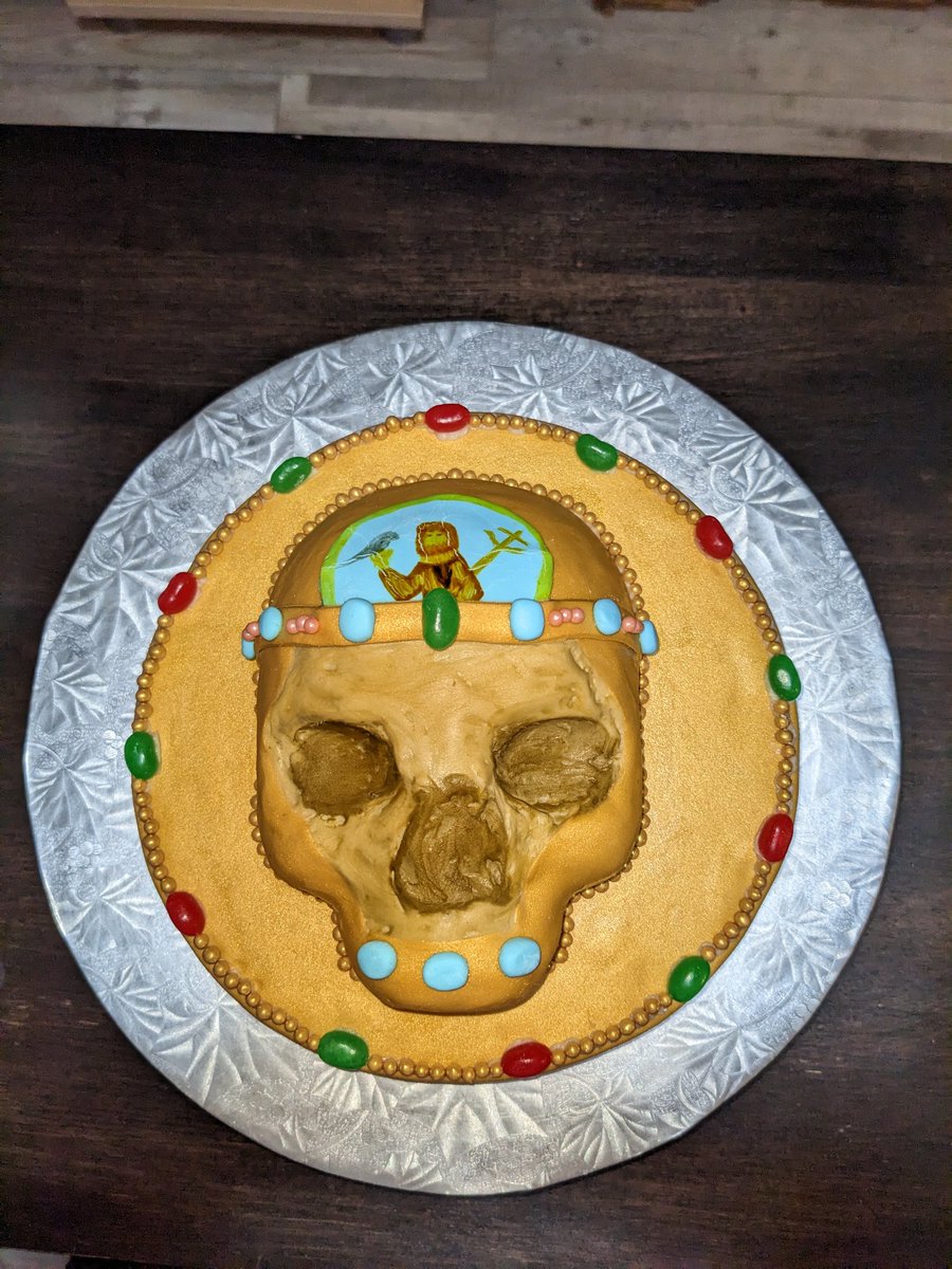 teacuphuman09's tweet photo. When @EleanorVannan asks for the head of Saint John the Baptist, I make her the head of Saint John the Baptist.
#birthdaycake #badcatholic https://t.co/39IN5gsJR4