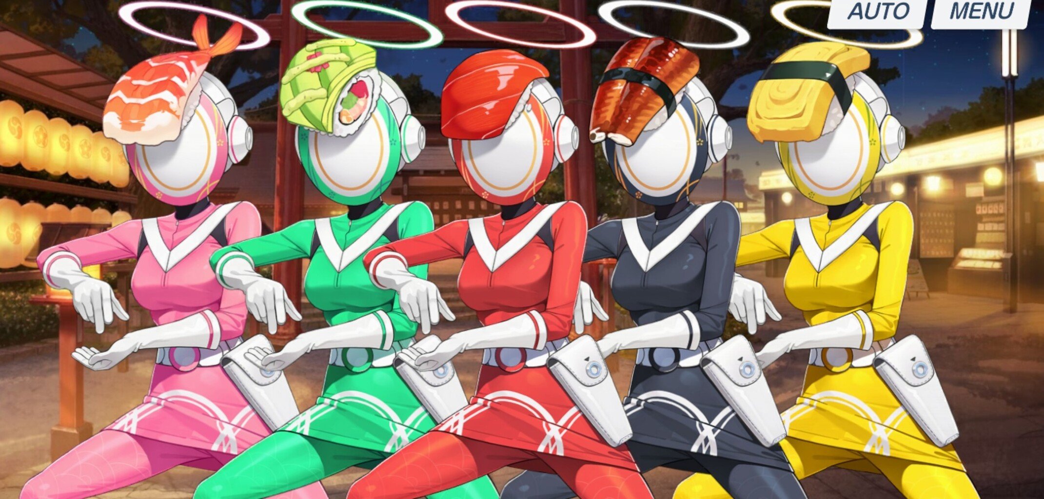 ブルーアーカイブ 完全変形&合体 無限寿司戦隊 カイテンジャー