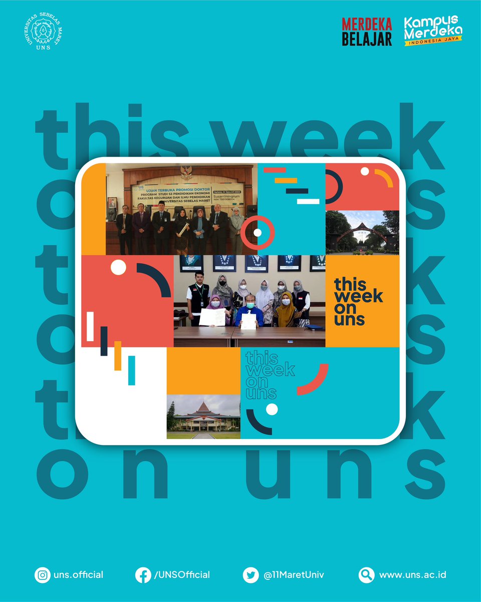 #UNSSolo #BeritaUNS #KotaSolo <a href="/11MaretUniv/">UNS Official</a>: 'Kita lihat yuk selama sepekan ini acara apa saja sih yang sudah terselenggarakan di Universitas Sebelas Maret di #ThisWeekOnUNS ✨

#uns #universitassebelasmaret ' , see more tweetedtimes.com/v/24336?s=tnp