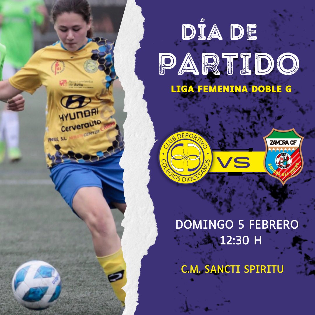 diocesavila's tweet photo. 🅼🅰🆃🅲🅷 🅳🅰🆈 

Buenos días!! 👋🏼

¿Sin planes para hoy? 🤔

¡¡¡HOY JUGAMOS!!!
¡¡Os queremos en dos horas a todos en Sancti Spiritu!

🆚 CF Zamora Amigos del Duero B
⏰ 12:30 
🏟️ Sancti Spiritu 

Contamos contigo 👊🏼

#DíaDePartido #VamosDioce #MeQuedoContigo 💛💙 https://t.co/bDgXm1fBCt