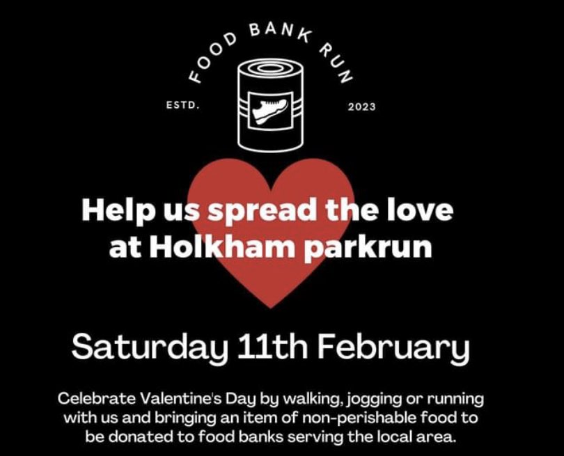 We’ll be collecting non-perishable food items, toiletries and more to help those most in need in Wells and Fakenham on 11-2-23 <a href="/parkrunUK/">parkrun UK</a> <a href="/HolkhamEstate/">Holkham</a> #ifeveryonehelpsalittleweallbenefitalot #PayItForward