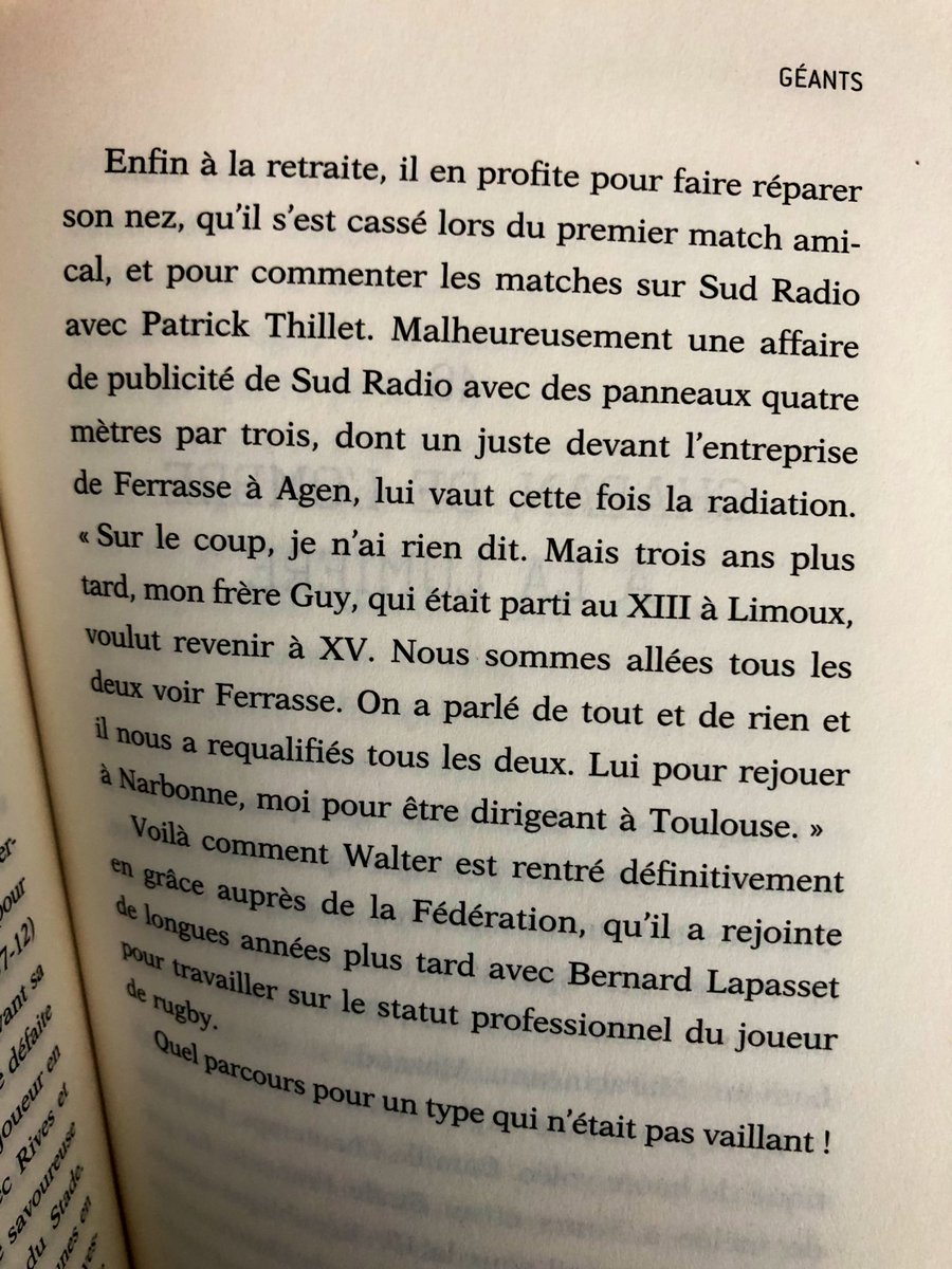 VinceGers's tweet photo. Lecture du matin où je découvre que nous avons tous deux des origines dans le Frioul @PSpanghero et que «Oualtèrrrrre» a commenté des matchs sur @SudRadioRugby ! 😉 https://t.co/JNXAjh5rMI