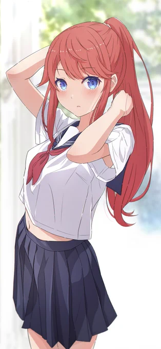 お題箱より制服テレシア(リメイク)#リゼロ#テレシア 