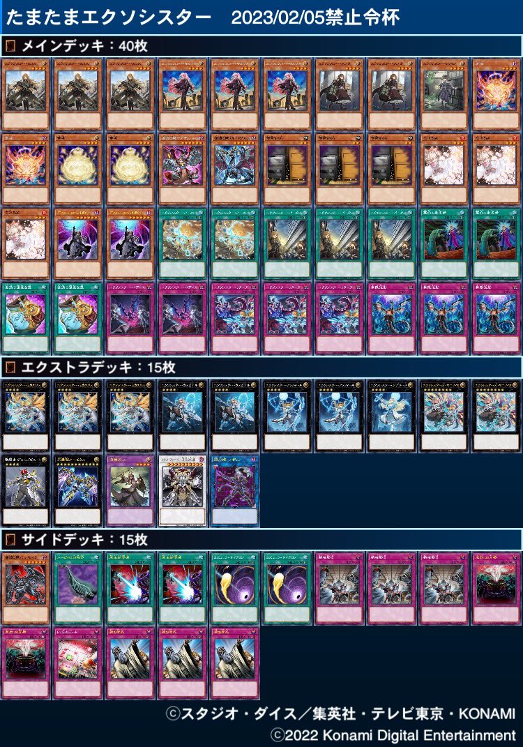 Link_Reset's tweet photo. 【遊戯王大会】
第2回杯禁止令(2/5)
優勝 エクソシスター
@YP_ELE

2位  リンゴスプライトビーステッド
@ainz0402yp

3位 イシズティアラメンツ
@kanriyuuta

4位 ラビュリンス
@fio_games_21 https://t.co/40u6r3MlXu