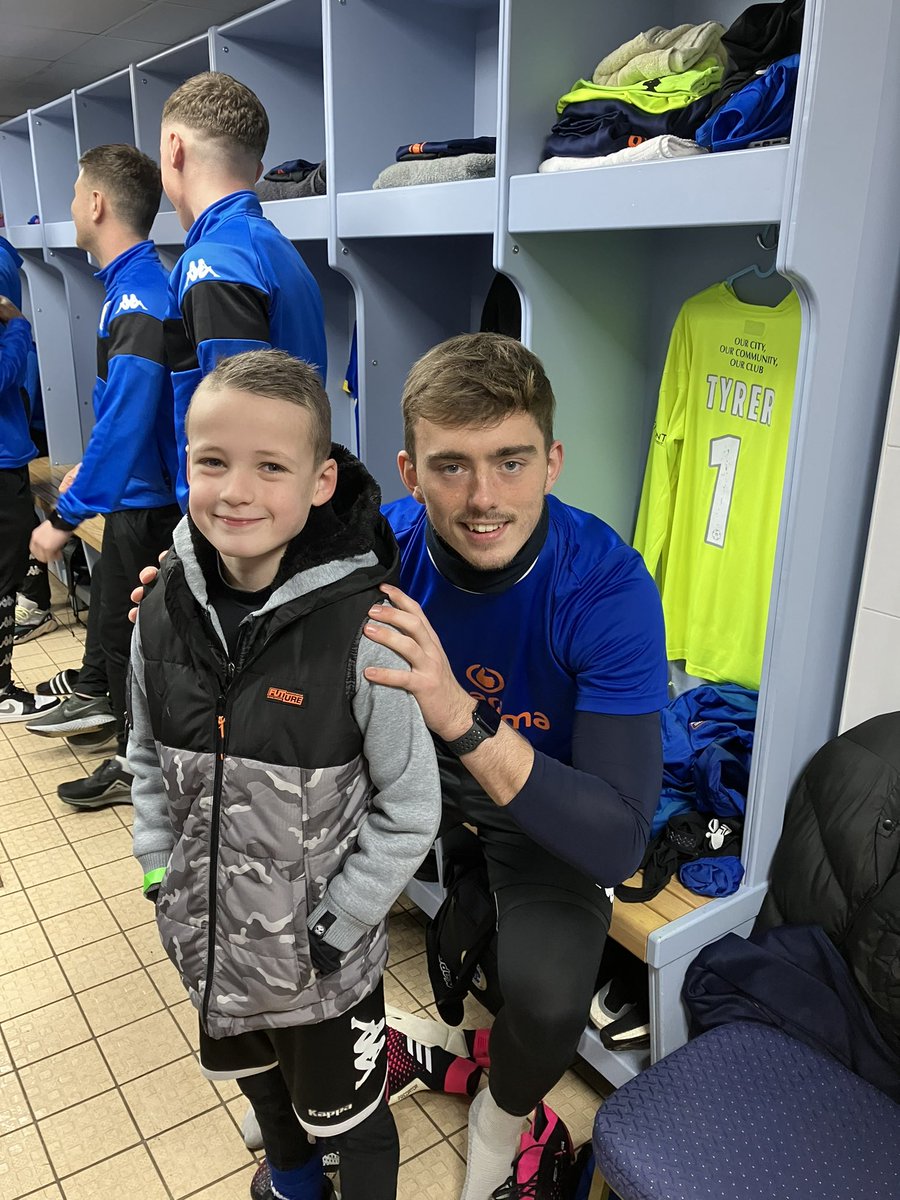 Clearps's tweet photo. @HarryTyrer thank you for looking after William on his mascot debut for @ChesterFC yesterday. He loved every minute! https://t.co/PMjVfx8U8O