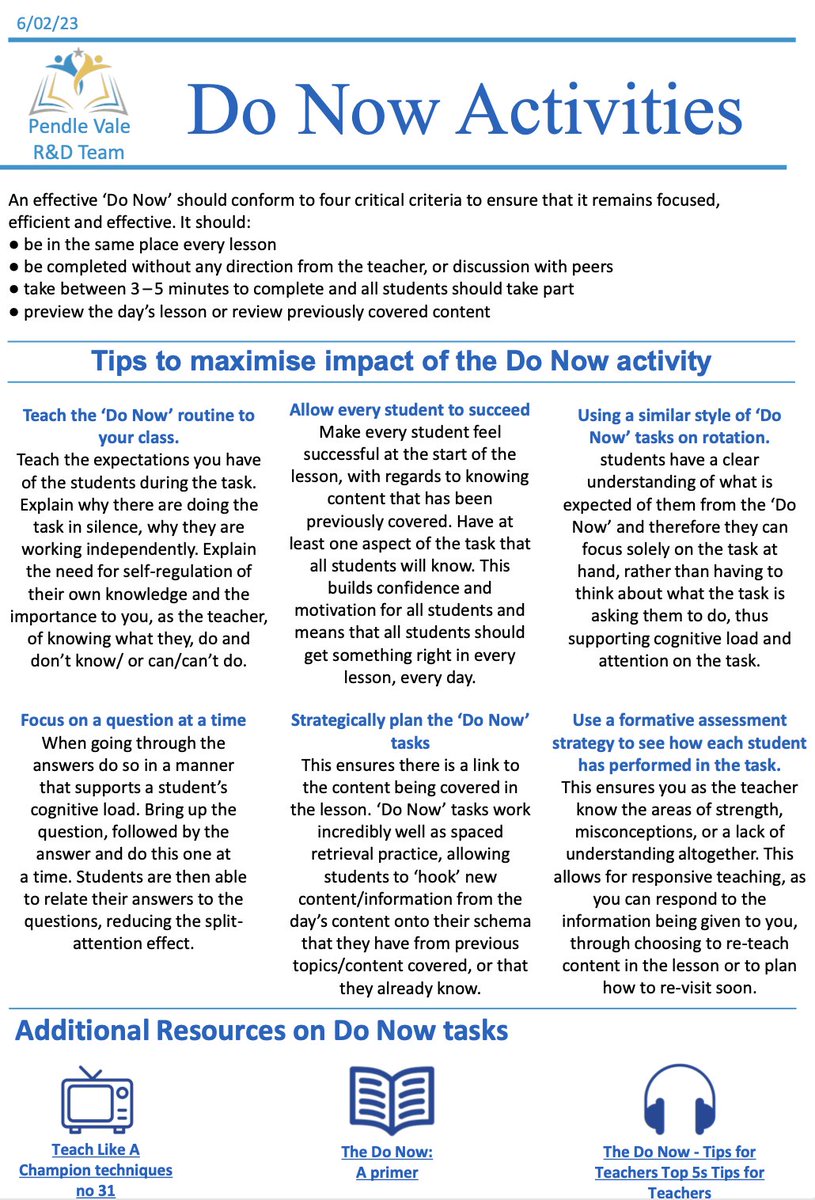 Pendle Vale Research and Development Team tweet media