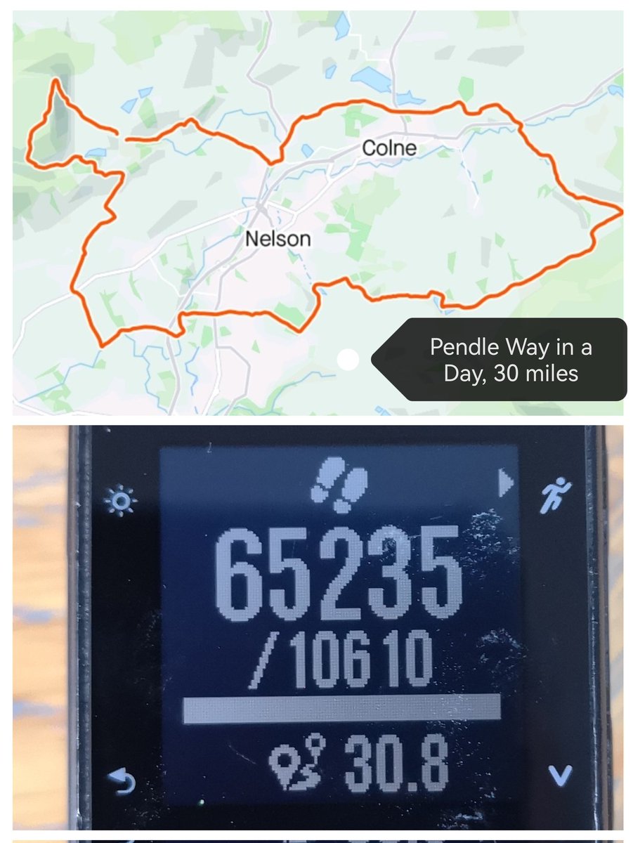 clarkdavid's tweet photo. Completed #pendlewayinaday #PWIAD yesterday, 30 miles. For some strange reason, not going very far today. https://t.co/lWBkR3KACu
