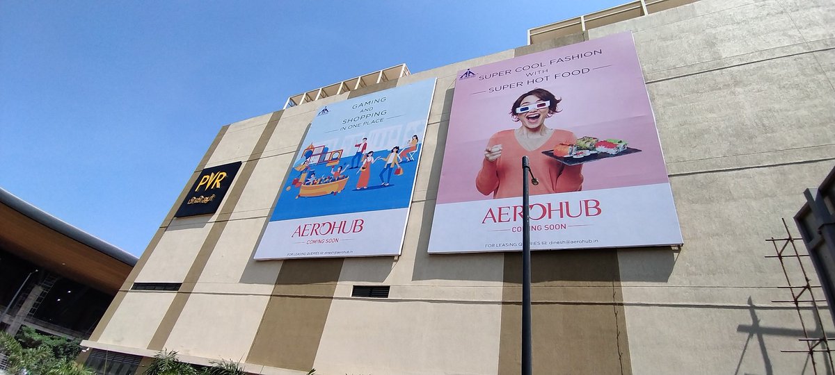 cinemaismylove's tweet photo. #PVRAerohub 5 Screens Multiplex from #pvrcinemas is Located Nearby #Tirusulam Railway Station / Metro Station & Opposite Building of #Airport, It's #Aerohub Mall Currently Under Construction, Snacks Rates are Extremely High, So Plan Accordingly 👍
#Pvr #Aerohub #Chennai https://t.co/LdSVsiHjST
