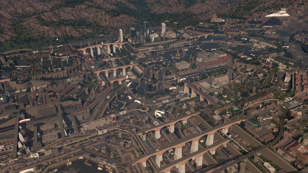 Cykoop1's tweet photo. #CitiesSkylines @ColossalOrder  This is one of my craziest cities. 🤠 https://t.co/fnaWI3ElpW