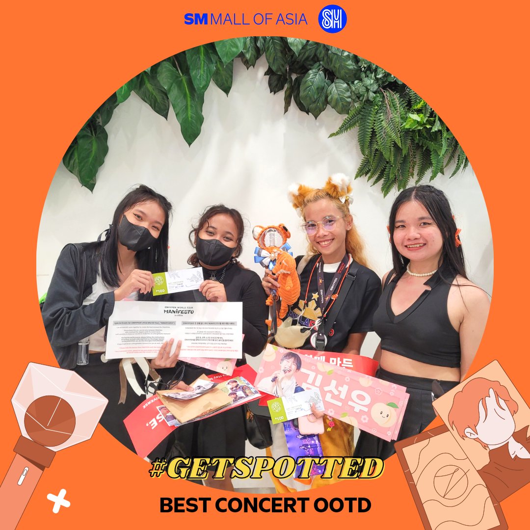 TheMallofAsia's tweet photo. Our #ENGENESATMOA really said GO BIG OR GO HOME with these fantastic fits for the Manifesto in Manila concert! 🔥🔥🔥

Congratulations for winning our #GetSpotted here at SM Mall of Asia 💖k https://t.co/EPk7Ecthj4