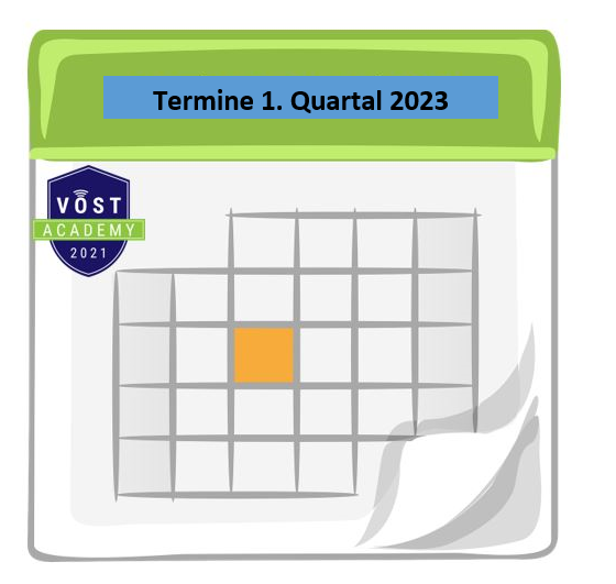 Hier eine kleine Übersicht:
➡️Do 23.02. Das VOST im Stab – S-Funktionen S1, S3 und S4 und Einbindung eines FB VOST zu deren Unterstützung (Workshop)
➡️Do 02.03. S-Funktionen S2 und S5 und VOST
➡️Do 16.03. S-Funktionen S6 und S7  und VOST
3/4