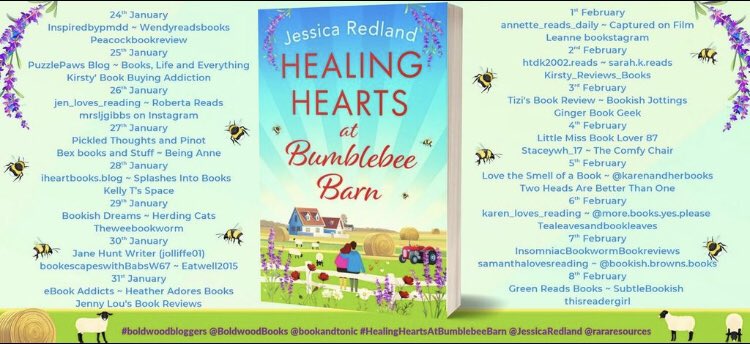 🐝 Today it’s my stop on the #BlogTour for #HealingHeartsAtBumblebeeFarm by @JessicaRedland 

I loved it and can highly recommend it ♥️🐝📚

Can a farmer find love on a farm based reality tv series?

twoheadsarebetterthanone.home.blog/2023/02/03/hea…

@rararesources @BoldwoodBooks #Boldwoodbloggers