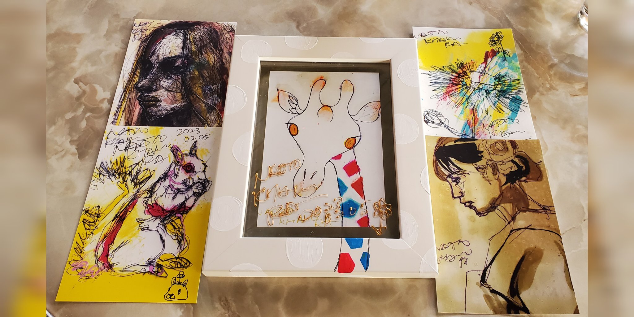 北村直登 原画 ◎私を軽く見た罪は重い 花 SMサイズ