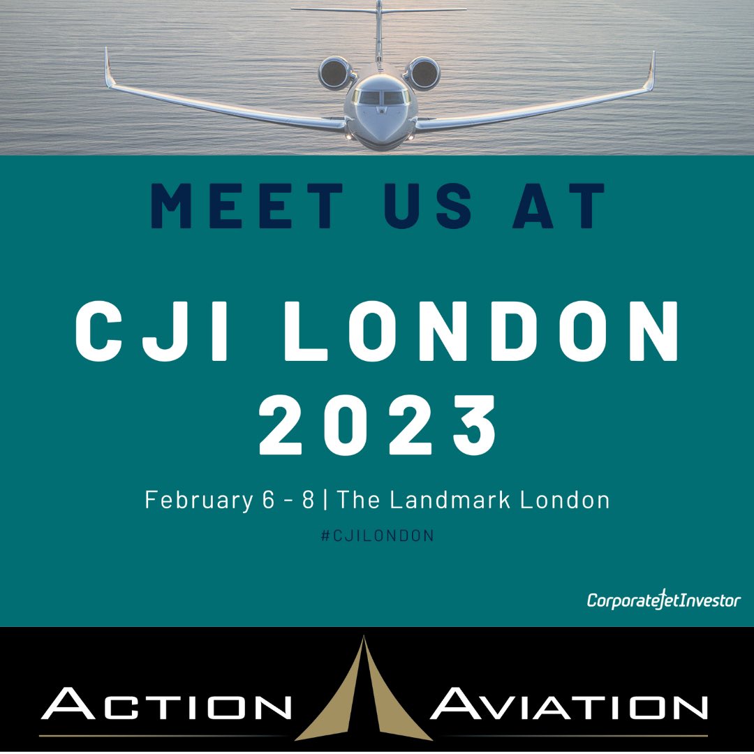 Looking forward to the upcoming CJI event in London next week! 

#cjilondon 
#aircraftsales 
#actionaviationchairman