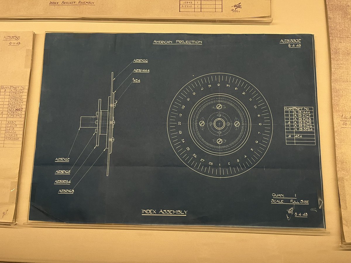 SarahLouMiller's tweet image. I’ve always found blueprints kind of beautiful. These blueprints at @bletchleypark show how engineers worked to realise Alan Turing’s maths and logic as machine. Different kinds of genius and incredibly clever ideas working together to do something amazing. #Enigma #codebreaking