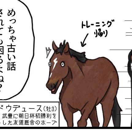 私の描くドウデュースの変遷 
