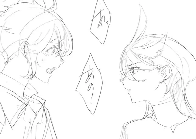 割りと顔良く描けたと思います 