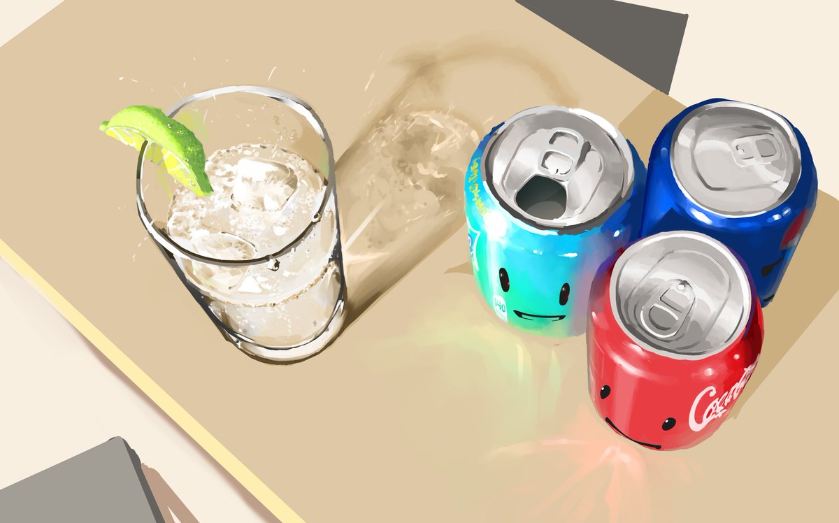 bluecone_art's tweet photo. soda headz https://t.co/yt0Ui3Z0sI