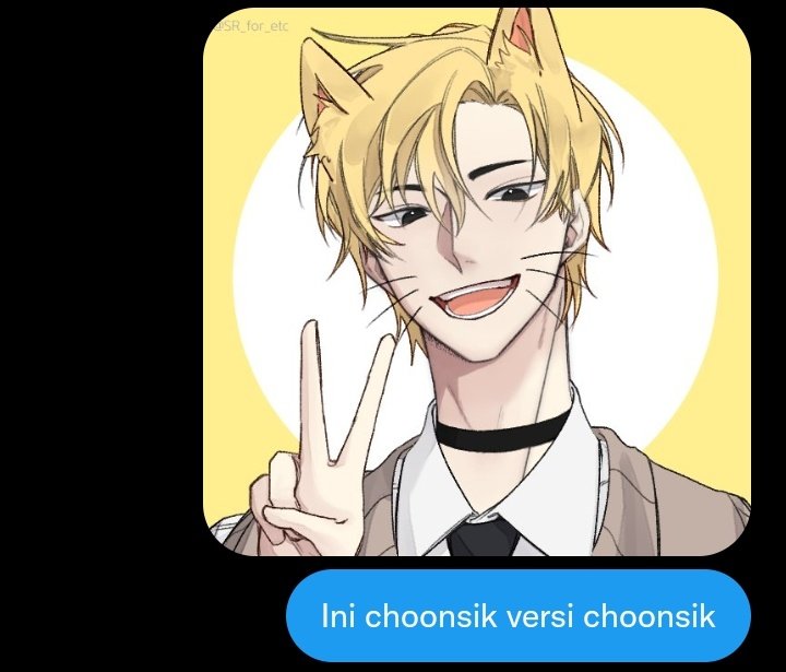 Weastversary's tweet photo. We also created "how i see myself and how i see my partner." Migu hyung with puppy ears and his fang and a visualization of choonsik if choonsik was a human😎 https://t.co/EgA23HW1MQ