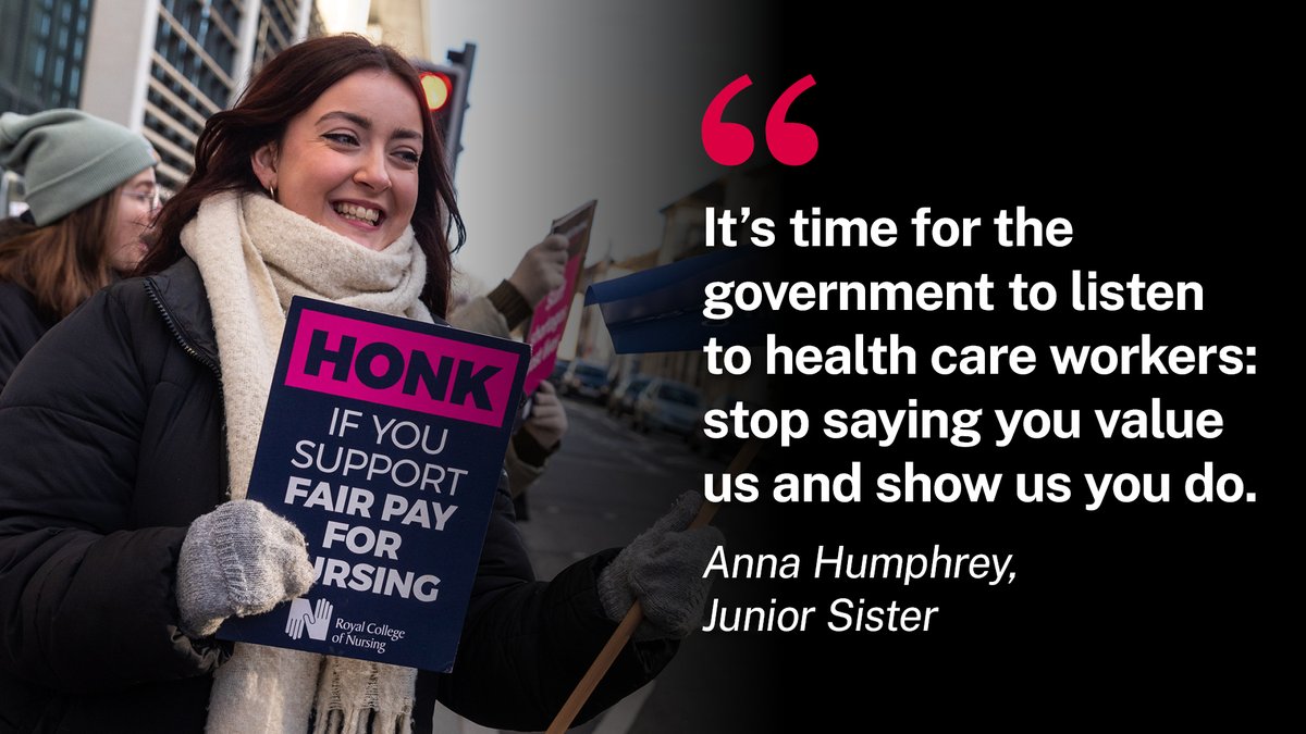The RCN (@thercn) on Twitter photo We can't achieve safe staffing with rhetoric, we need action from the government.
RT Anna's message to remind PM <a href="/RishiSunak/">Rishi Sunak</a> he needs to protect patients and deliver #FairPayForNursing because #SafeStaffingSavesLives. We can't achieve safe staffing with rhetoric, we need action from the government.
RT Anna's message to remind PM <a href="/RishiSunak/">Rishi Sunak</a> he needs to protect patients and deliver #FairPayForNursing because #SafeStaffingSavesLives.
