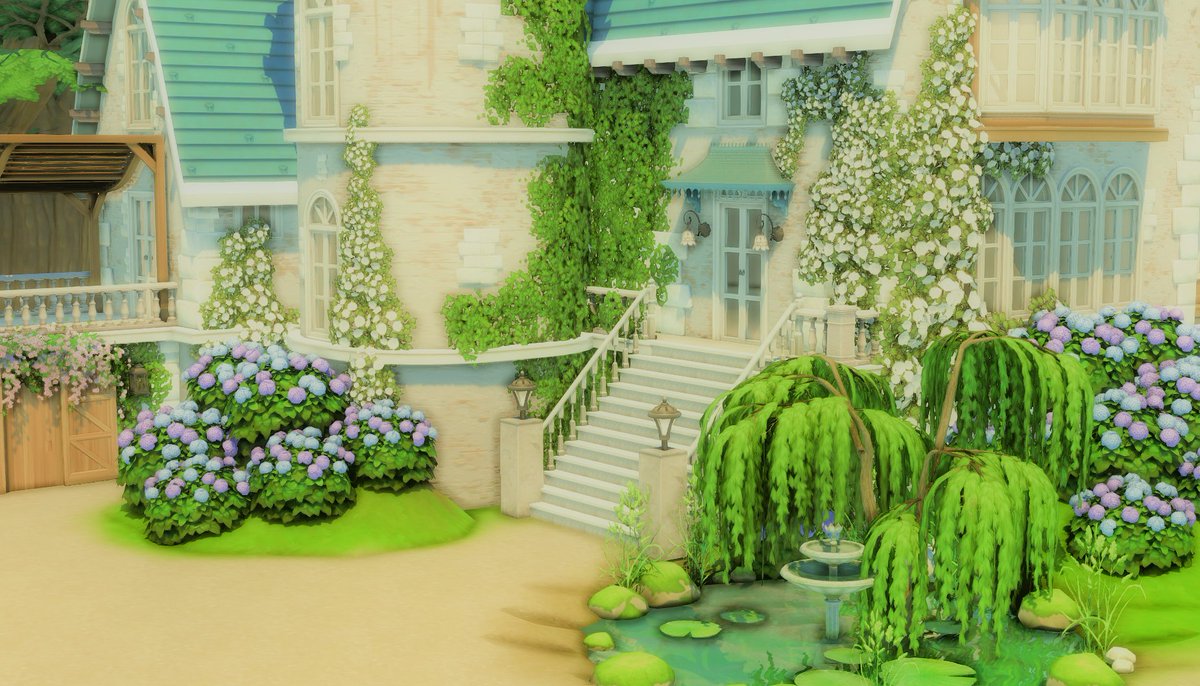 heurebleuenuit's tweet image. ꕥ - 𝘏𝘺𝘥𝘳𝘢𝘯𝘨𝘦𝘢 𝘩𝘰𝘶𝘴𝘦 - ꕥ
#TheSims4 #Sims4 #ShowUsYourBuilds
