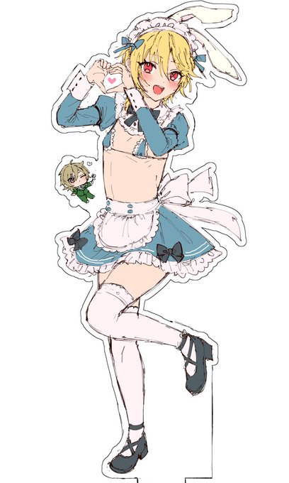 マイクロビキニメイドなずBIGアクスタ作るゾイ(ラフ) 