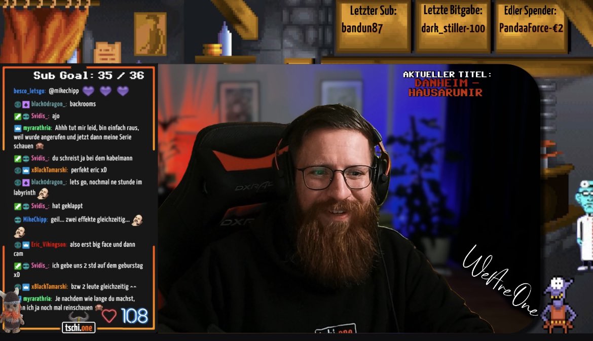 Heute zwischen 13:30 und 14Uhr legt das Drachenboot wieder ab - ruuuudert!
Und wie gewohnt, der kürzeste Weg zu Twitch -> tschi.one