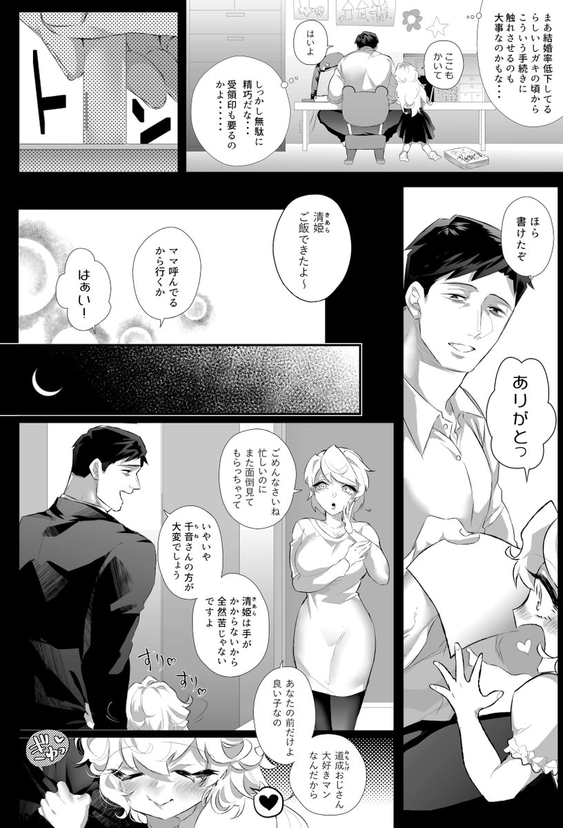 【R18】幼少期の婚姻ごっこを真に受ける激重粘着質な姪✖️大人になった姪に心身をほだされ妻として娶られる叔父①

5月配信予定の女攻め逆アナ漫画🔞の冒頭サンプルです。のんびり続きあげていきます☝️ 