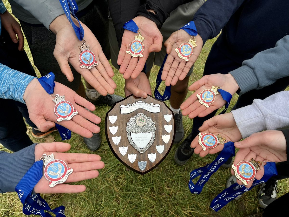 Great day for #team14F at the Inter-Squadron X-Country yesterday. 4 individual medallists and we won the team trophy in the U17 Boys category. #rafac #whatwedo #sportingsuccess