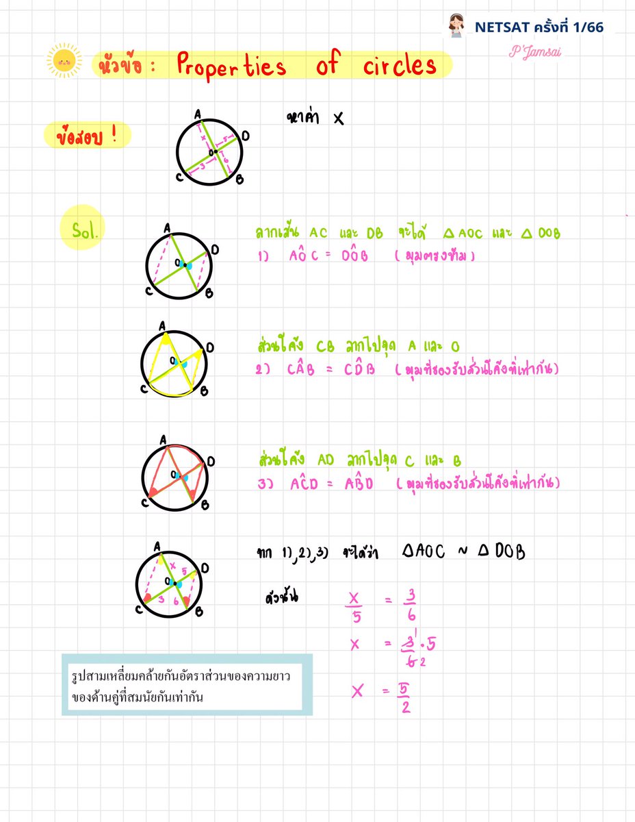 MathKruMarisa's tweet photo. Ep.1 เฉลยละเอียดข้อสอบจริง Netsat 1/66 คณิตศาสตร์น้าาา น้องๆม.5 รีเก็บไว้เป็นแนวทางนะลูก 💕🥰  #Netsat  #netsatมข #netsat66 https://t.co/XAqvNjBBsS