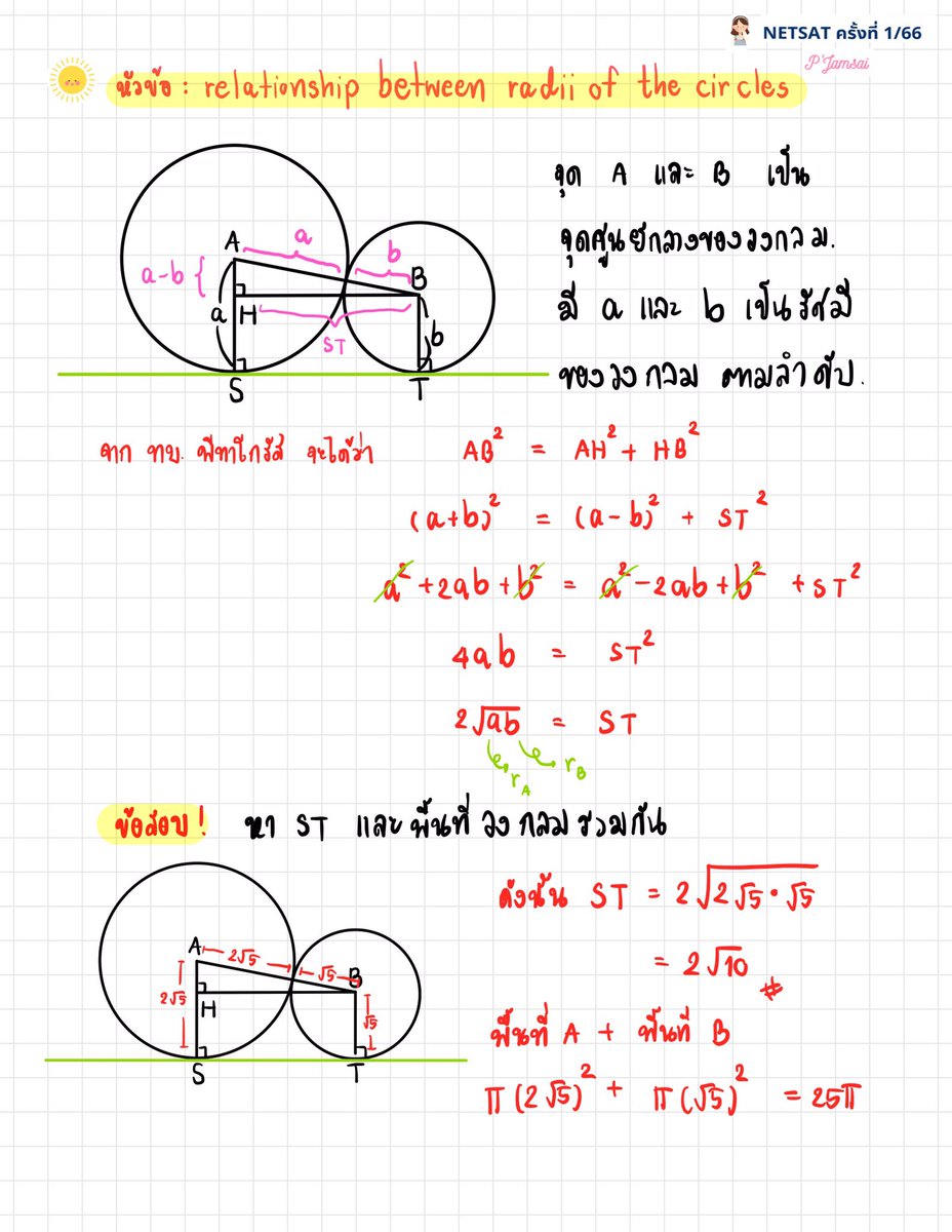 MathKruMarisa's tweet photo. Ep.2 เฉลยละเอียดข้อสอบจริง Netsat 1/66 คณิตศาสตร์น้าาา น้องๆม.5 รีเก็บไว้เป็นแนวทางนะลูก 💕🥰  #Netsat  #netsatมข #netsat66 https://t.co/OkkW4vqsC1