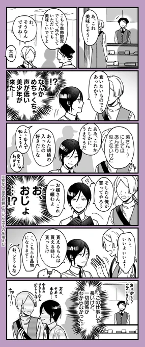 ベテランデパ地下店員も困惑

※女審神者、モブ 