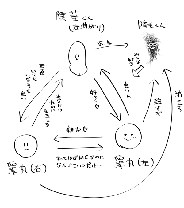 相関図です 